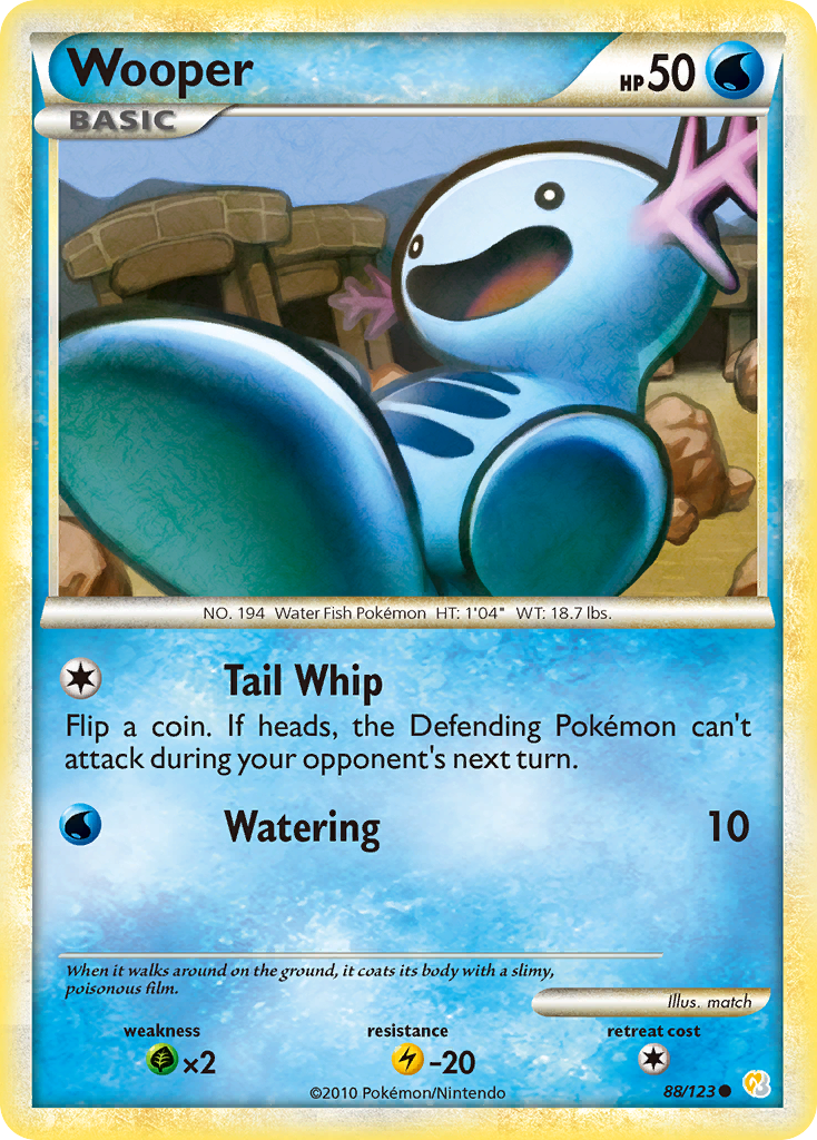 Wooper (88/123) [HeartGold & SoulSilver: Base Set] | Cracking-Singles