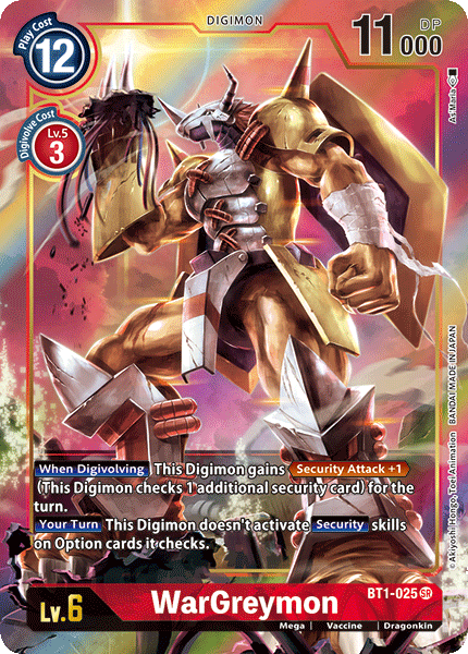 WarGreymon [BT1-025] (Alternate Art) [Release Special Booster Ver.1.0] | Cracking-Singles