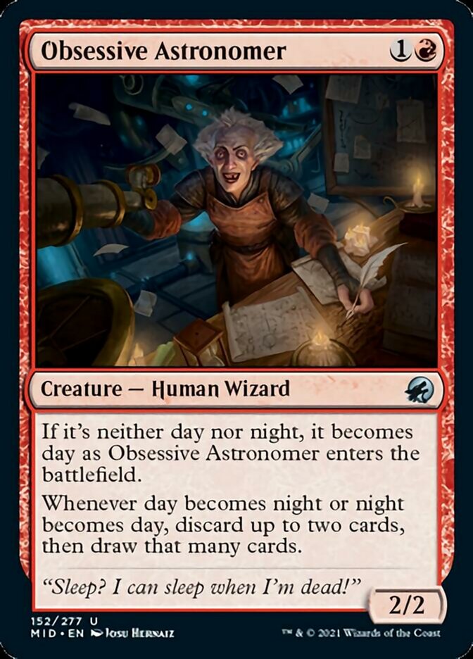 Obsessive Astronomer [Innistrad: Midnight Hunt] | Cracking-Singles