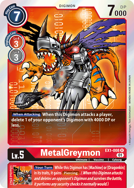 MetalGreymon [EX1-008] [Classic Collection] | Cracking-Singles