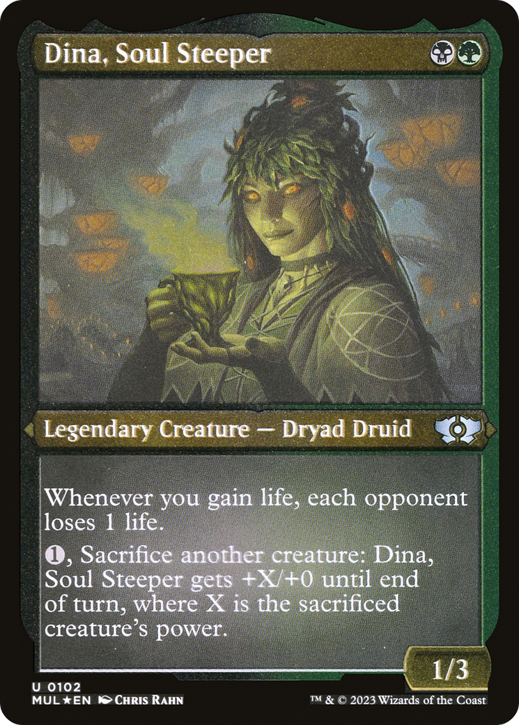 Dina, Soul Steeper (Foil Etched) [Multiverse Legends] | Cracking-Singles