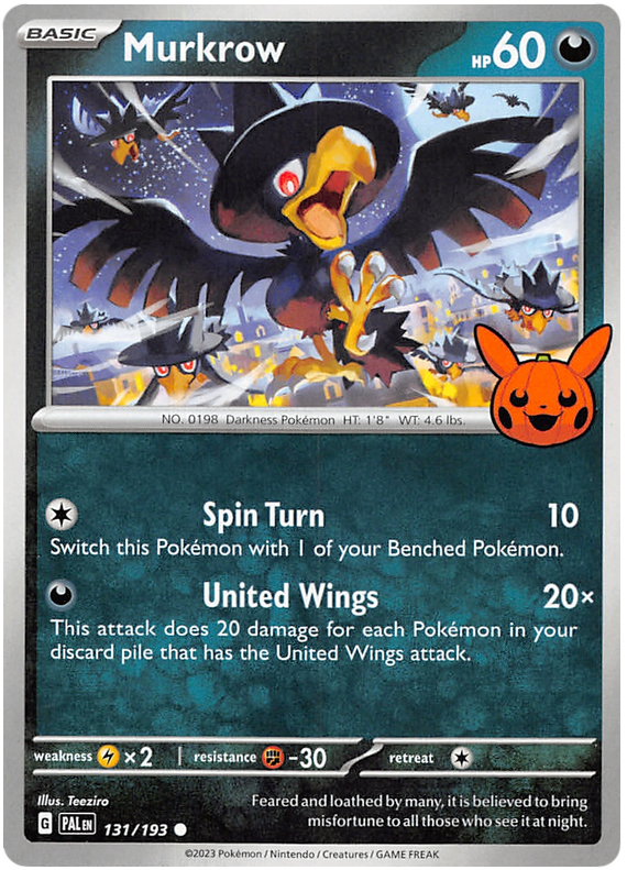 Murkrow (131/193) [Trick or Trade 2023] | Cracking-Singles