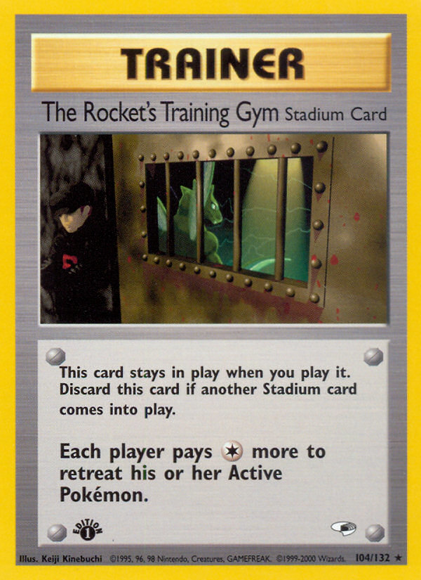 The Rocket's Training Gym (104/132) [Gym Heroes 1st Edition] | Cracking-Singles