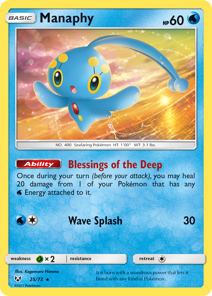 Manaphy (25/73) [Sun & Moon: Shining Legends] | Cracking-Singles