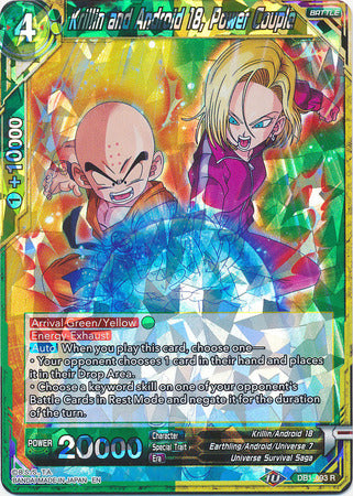 Krillin and Android 18, Power Couple (DB1-093) [Dragon Brawl] | Cracking-Singles