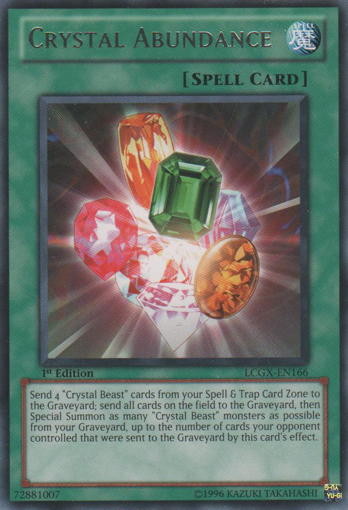 Crystal Abundance [LCGX-EN166] Rare | Cracking-Singles