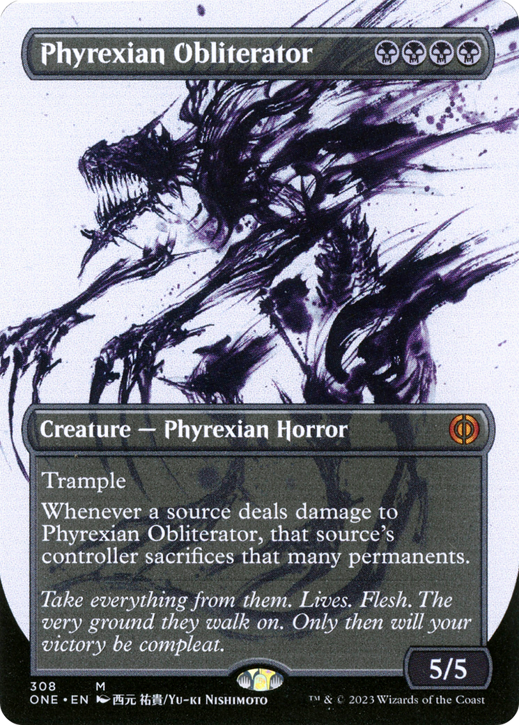 Phyrexian Obliterator (Borderless Ichor) [Phyrexia: All Will Be One] | Cracking-Singles