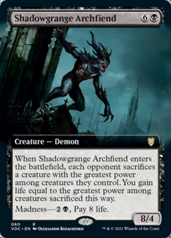 Shadowgrange Archfiend (Extended) [Innistrad: Crimson Vow Commander] | Cracking-Singles