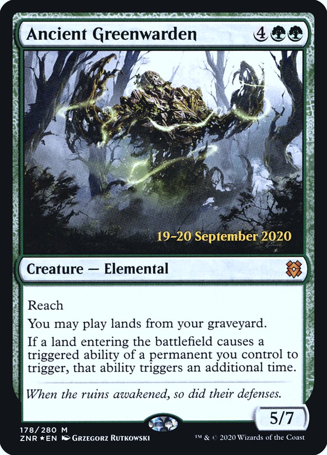 Ancient Greenwarden  [Zendikar Rising Prerelease Promos] | Cracking-Singles