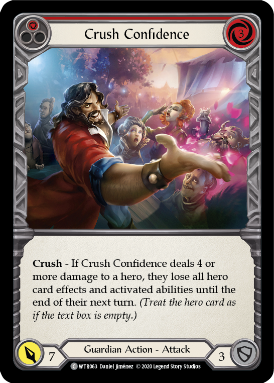 Crush Confidence (Red) [U-WTR063] (Welcome to Rathe Unlimited)  Unlimited Rainbow Foil | Cracking-Singles