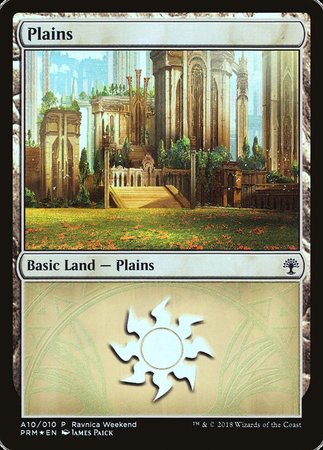 Plains - Selesnya (A10) [GRN Ravnica Weekend] | Cracking-Singles