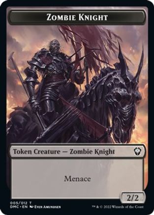 Zombie Knight // Goblin Double-sided Token [Dominaria United Commander Tokens] | Cracking-Singles