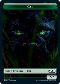 Cat (011) // Soldier Double-sided Token [Core Set 2021 Tokens] | Cracking-Singles