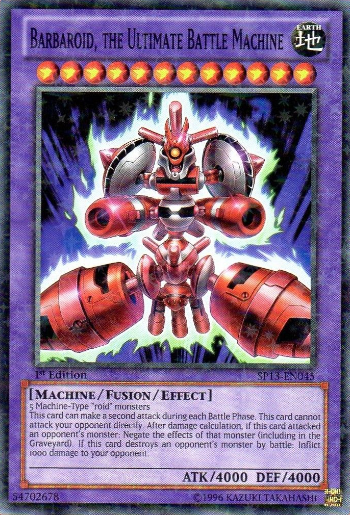 Barbaroid, the Ultimate Battle Machine [SP13-EN045] Starfoil Rare | Cracking-Singles