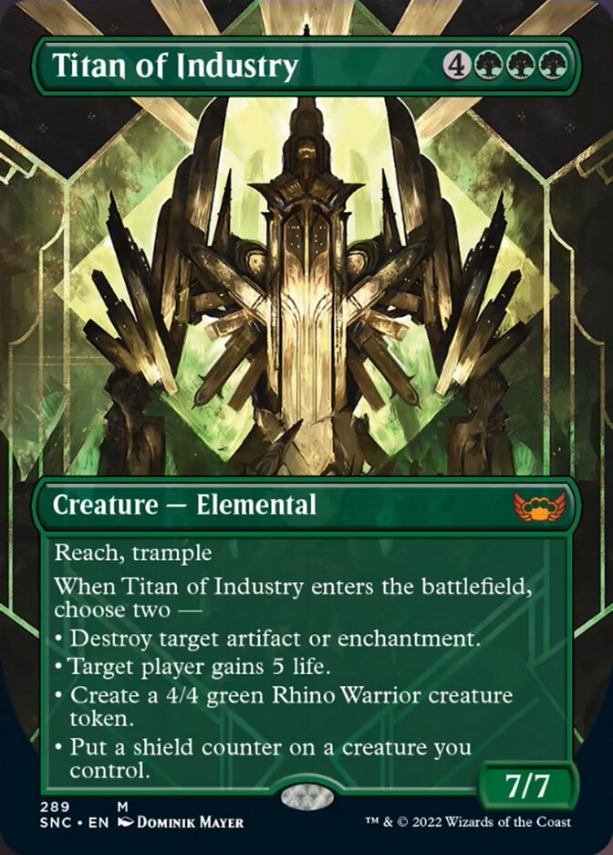 Titan of Industry (Borderless Alternate Art) [Streets of New Capenna] | Cracking-Singles