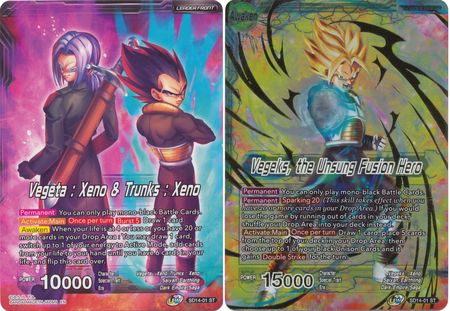 Vegeta: Xeno & Trunks Xeno // Vegeks, the Unsung Fusion Hero (Starter Deck Exclusive) [SD14-01] | Cracking-Singles