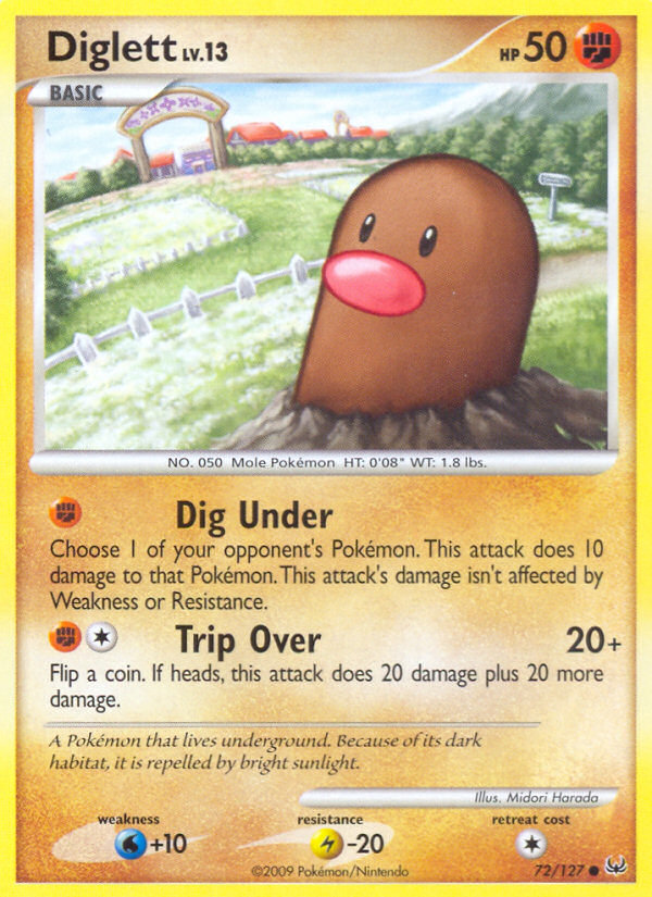 Diglett (72/127) [Platinum: Base Set] | Cracking-Singles