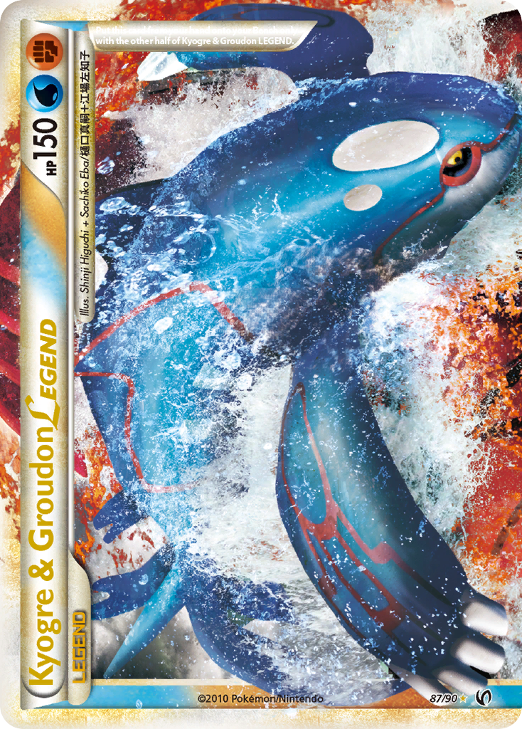 Kyogre & Groudon LEGEND (87/90) [HeartGold & SoulSilver: Undaunted] | Cracking-Singles