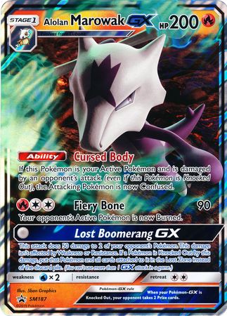 Alolan Marowak GX (SM187) (Jumbo Card) [Sun & Moon: Black Star Promos] | Cracking-Singles