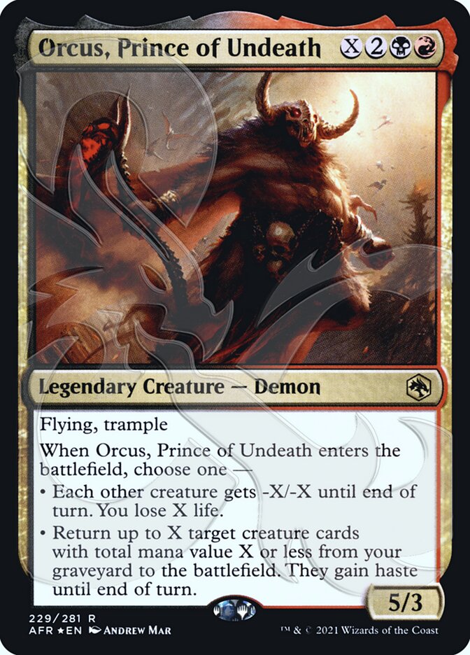 Orcus, Prince of Undeath (Ampersand Promo) [Dungeons & Dragons: Adventures in the Forgotten Realms Promos] | Cracking-Singles