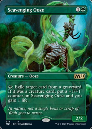 Scavenging Ooze (Alternate Art) [Core Set 2021] | Cracking-Singles