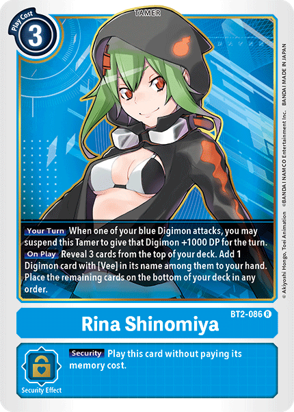 Rina Shinomiya [BT2-086] [Release Special Booster Ver.1.5] | Cracking-Singles