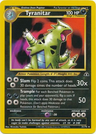 Tyranitar (31/75) [Neo Discovery Unlimited] | Cracking-Singles