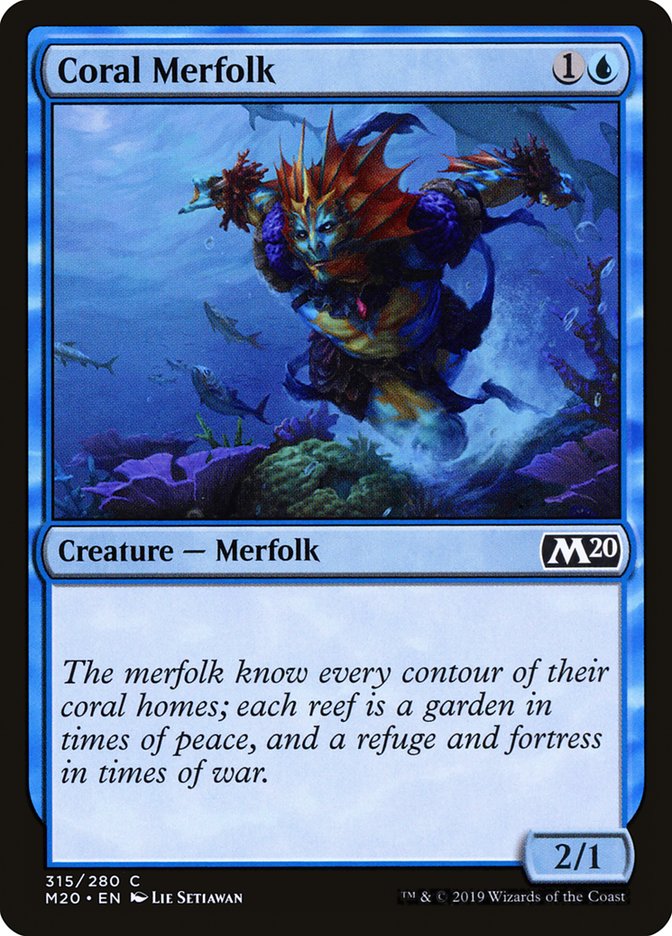 Coral Merfolk [Core Set 2020] | Cracking-Singles