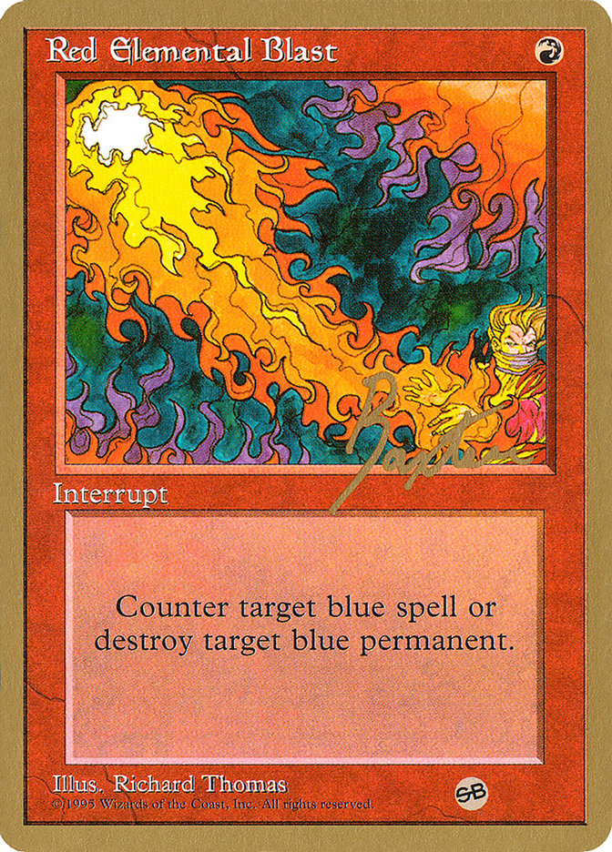 Red Elemental Blast (George Baxter) (SB) [Pro Tour Collector Set] | Cracking-Singles