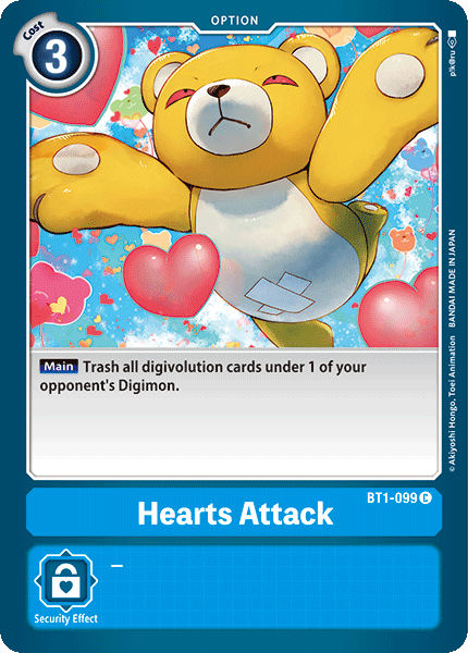 Hearts Attack [BT1-099] [Release Special Booster Ver.1.0] | Cracking-Singles