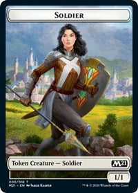 Soldier // Weird Double-sided Token [Core Set 2021 Tokens] | Cracking-Singles