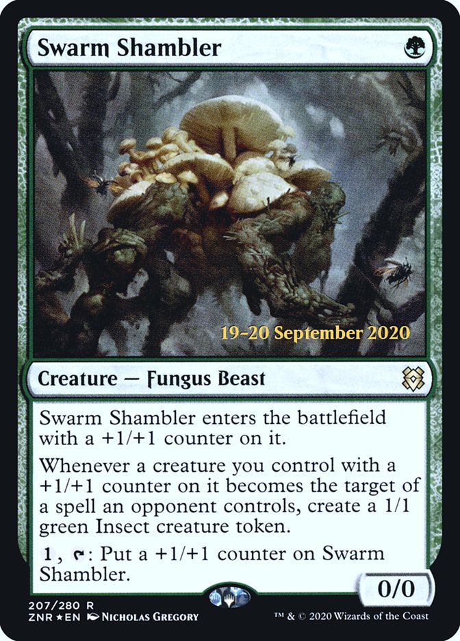 Swarm Shambler  [Zendikar Rising Prerelease Promos] | Cracking-Singles