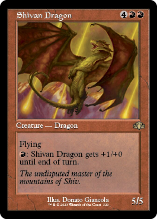 Shivan Dragon (Retro) [Dominaria Remastered] | Cracking-Singles