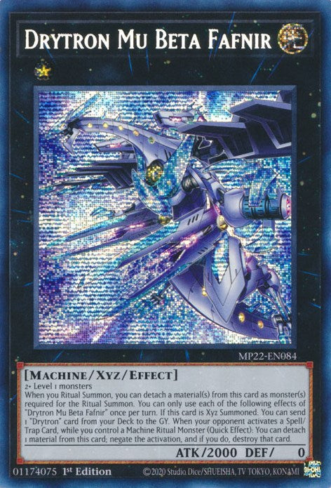 Drytron Mu Beta Fafnir [MP22-EN084] Prismatic Secret Rare | Cracking-Singles