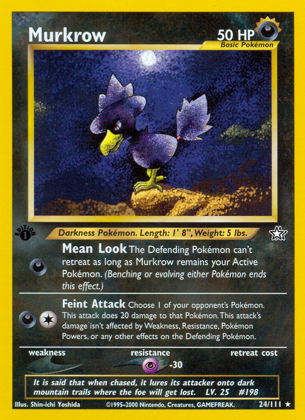 Murkrow (24/111) [Neo Genesis 1st Edition] | Cracking-Singles