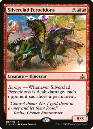 Silverclad Ferocidons [Rivals of Ixalan Promos] | Cracking-Singles