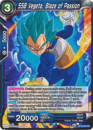 SSB Vegeta, Blaze of Passion [BT10-040] | Cracking-Singles