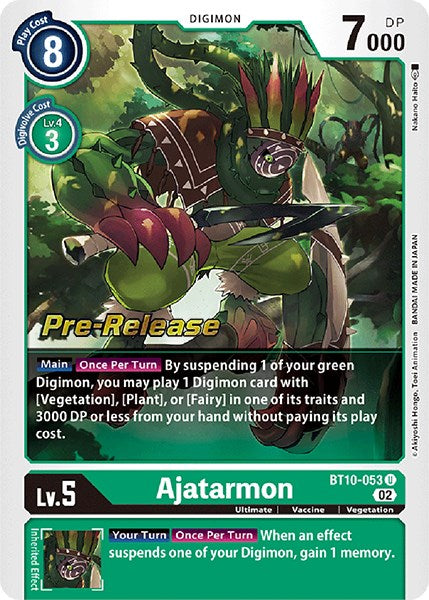 Ajatarmon [BT10-053] [Xros Encounter Pre-Release Cards] | Cracking-Singles