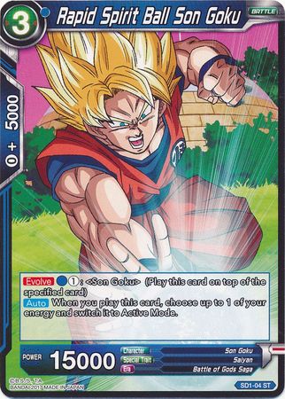 Rapid Spirit Ball Son Goku (Starter Deck - The Awakening) [SD1-04] | Cracking-Singles