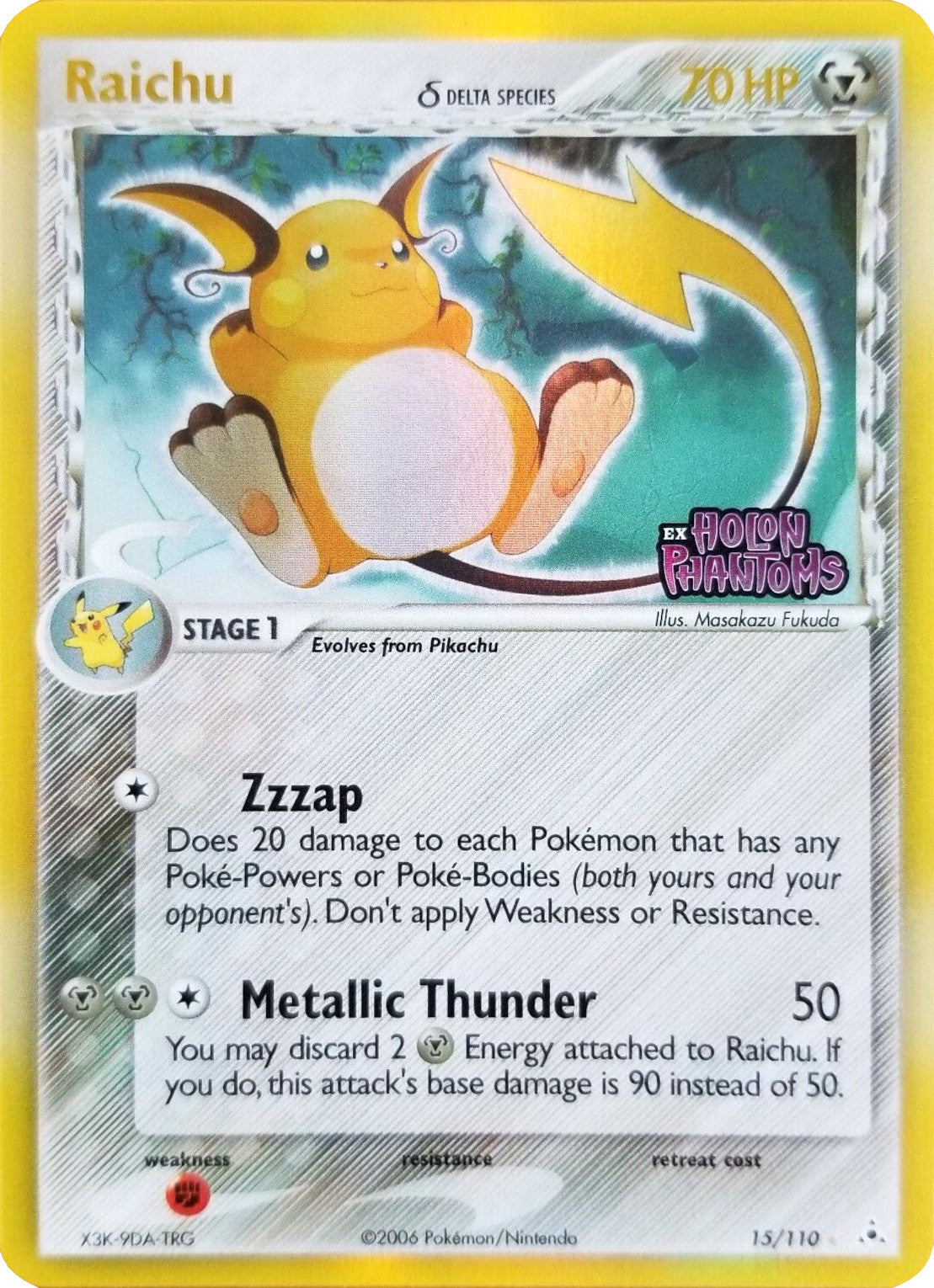 Raichu (15/110) (Delta Species) (Stamped) [EX: Holon Phantoms] | Cracking-Singles