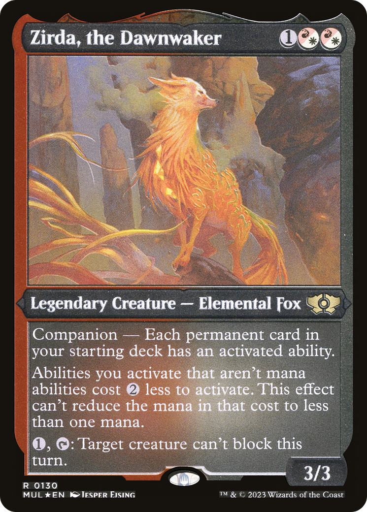 Zirda, the Dawnwaker (Foil Etched) [Multiverse Legends] | Cracking-Singles