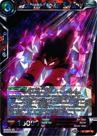 Machspeed Kaio-Ken Son Goku [BT7-005] | Cracking-Singles