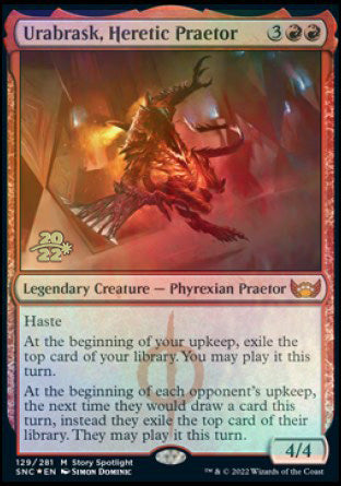 Urabrask, Heretic Praetor [Streets of New Capenna Prerelease Promos] | Cracking-Singles