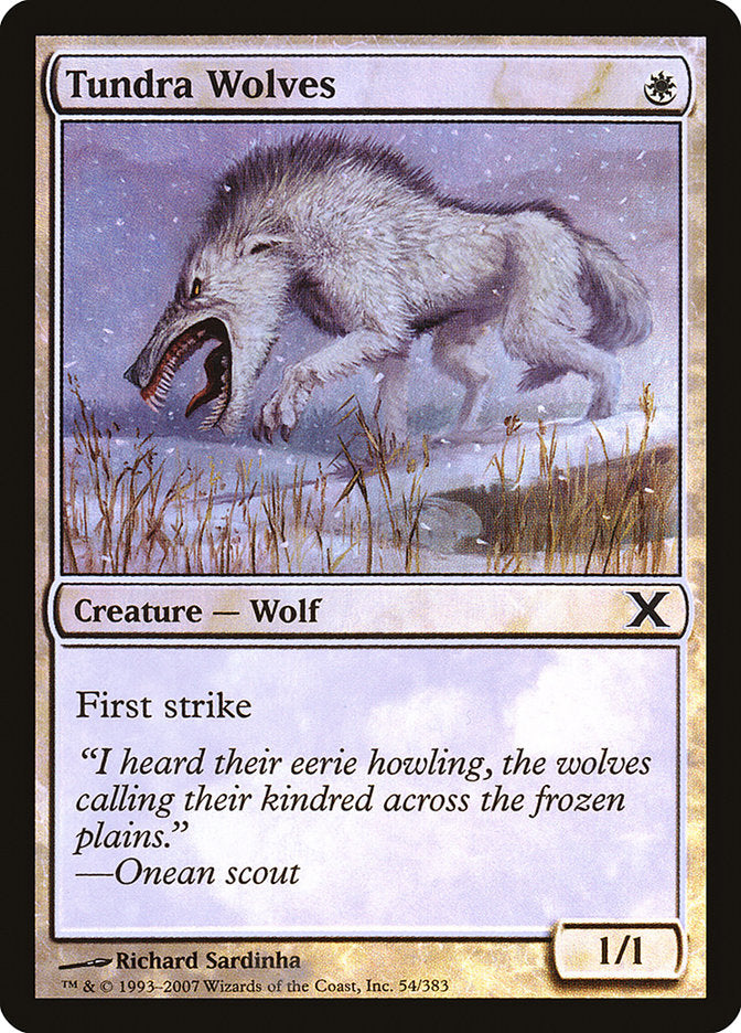 Tundra Wolves (Premium Foil) [Tenth Edition] | Cracking-Singles