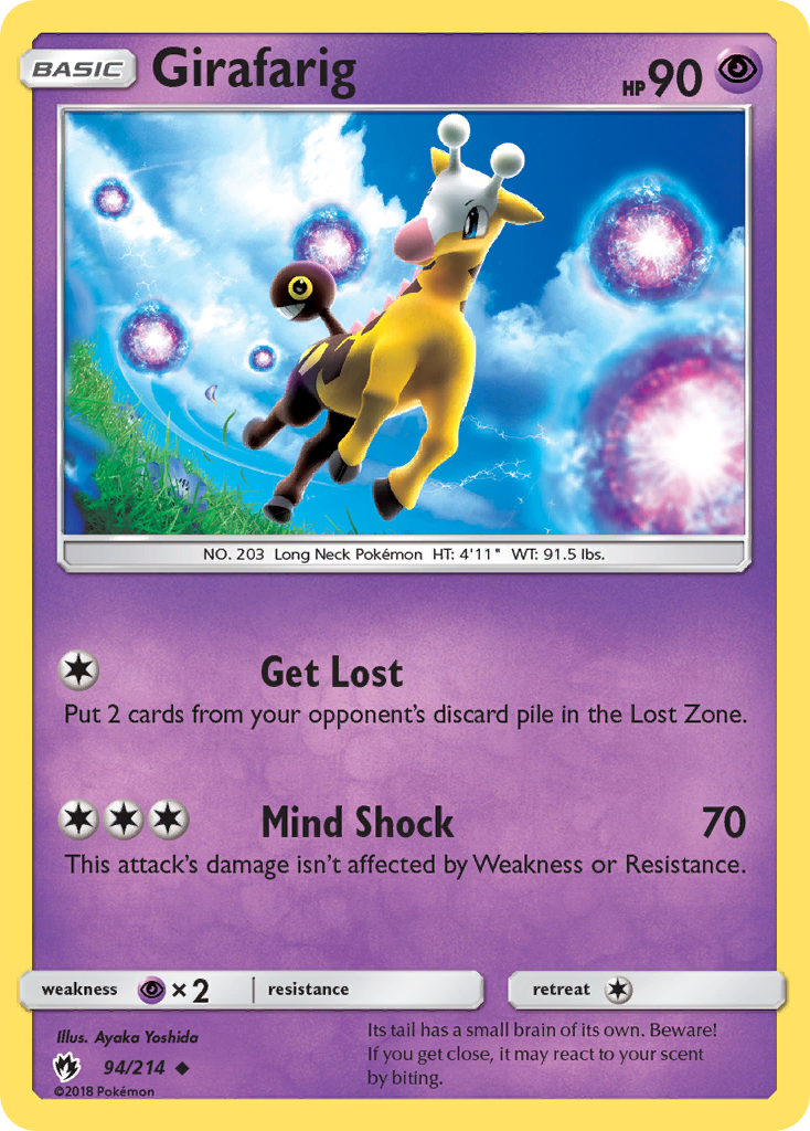 Girafarig (94/214) [Sun & Moon: Lost Thunder] | Cracking-Singles