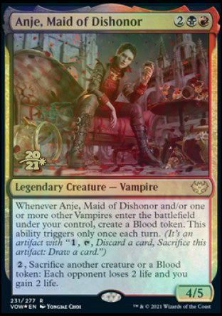 Anje, Maid of Dishonor [Innistrad: Crimson Vow Prerelease Promos] | Cracking-Singles