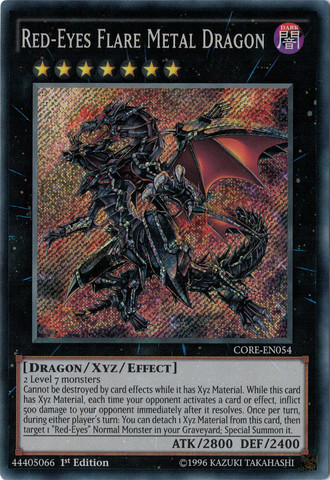 Red-Eyes Flare Metal Dragon [CORE-EN054] Secret Rare | Cracking-Singles