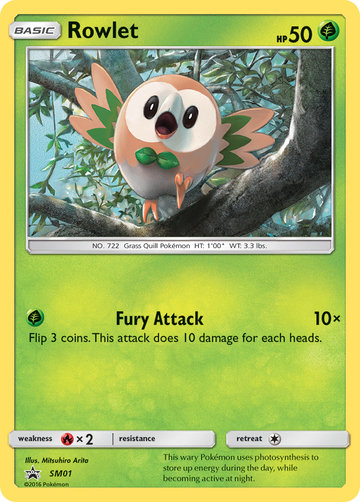 Rowlet (SM01) [Sun & Moon: Black Star Promos] | Cracking-Singles