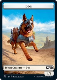 Dog // Weird Double-sided Token [Core Set 2021 Tokens] | Cracking-Singles