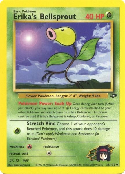 Erika's Bellsprout (38/132) [Gym Challenge Unlimited] | Cracking-Singles